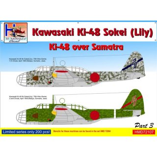 1/72 H-Model Decals Kawasaki Ki-48-II over Sumatra, Pt.3