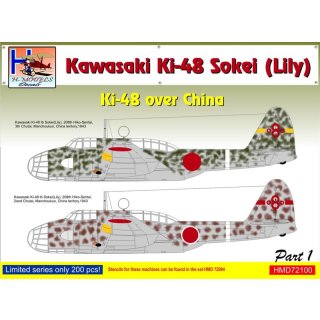 1/72 H-Model Decals Kawasaki Ki-48-II over China, Pt.1