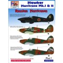 1/48 H-Model Decals Soviet Hawker Hurricanes Mk.I/Mk.II,...