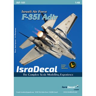 1/48 IsraDecal Studio IAF Lockheed-Martin F-35I Adir