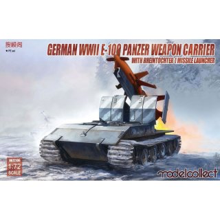 1:72 Modelcollect German WWII E-100 panzer weapon carrier with Rheintochter 1 missile launcher