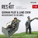 1/48 ResKit German pilot & ground crew Messerschmitt...