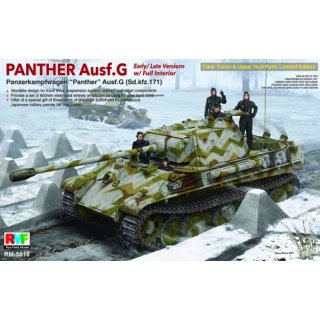 1/35 Rye Field Model Panther Ausf. G Early/Late Versions /w Full Interior - Clear Turret limited Edition