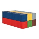 H0 40-Fuß-Container, 6 Stück