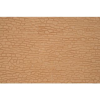 H0 Mauerplatte unregelmäßig mit Abdecksteinen,L ca. 20 x B 12 cm