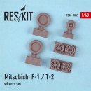 1/48 ResKit Mitsubishi F-1 / T-2 wheels set (designed to...