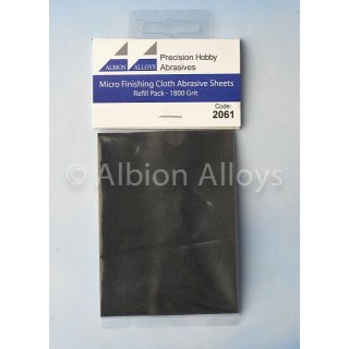 Micro Finishing Cloth Abrasive Sheets Refill - 1800 Grit