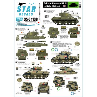 1/35 Star Decals Sherman Mk.III. 46 RTR, Royal Scots Greys and 3rd or 4th …