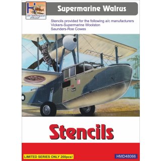 1/48 H-Model Decals Supermarine Walrus Mk.I/Mk.II wing walkways and stencils