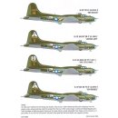 1/72 Kits-World Boeing B-17F/B-17G Flying Fortress Aircraft ID/Squadron I…