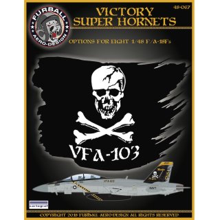 "1/48 Furball Aero-Design “Victory Superhornets"" set with markings for eight VFA-10…"