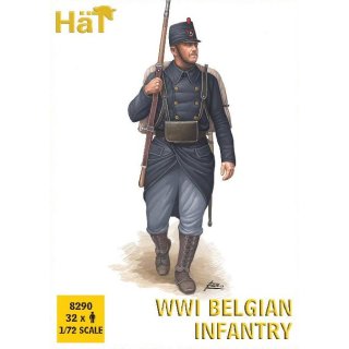 1/72 HAT Industrie WWI Belgian Infantry E28B Release (32 figures/box)