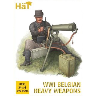 1/72 HAT Industrie WWI Belgian Heavy Weapons E28B Release (24 figures/box)