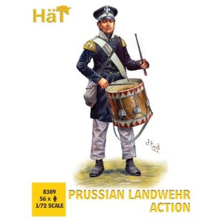 1/72 HAT Industrie Prussian Landwehr Action E28B Release (56 figures/box)
