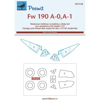 1:72 Peewit Focke-Wulf Fw-190A-0/Fw-190A-1 ( for  AZ Model kits)