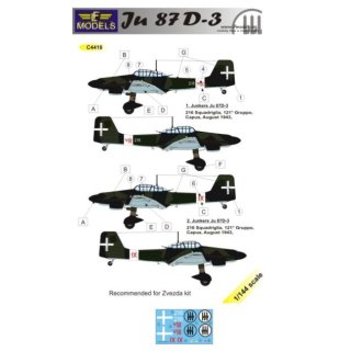 1/144 LF Models Junkers Ju-87D-3 Stuka (Italy) (designed to be used with …