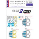 1/48 Q-M-T Face 2 Face Paint masks Canopy for BAC/EE...