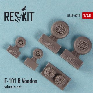 1/48 ResKit McDonnell F-101B Voodoo wheels set (designed to be used w…