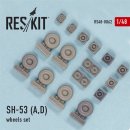 1/48 ResKit Sikorsky SH-53A/SH-53D) wheels set (designed...
