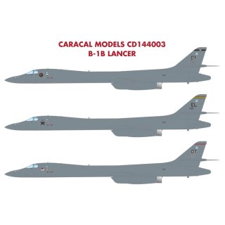 1/144 Caracal Models USAF Rockwell B-1B Lancer Multiple marking options for US…