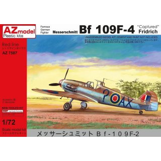 1/72 AZ Model Messerschmitt Bf-109F-4 captured, 2 RAF and 1 USAAF