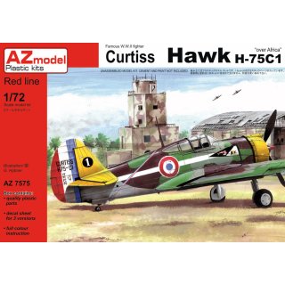 1/72 AZ Model Curtiss Hawk H-75C-1 French aircraft over Africa