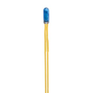 Glühlampen blau T3/4, Ø 2,3 mm, 12 V, 50 mA,2 Kabel, 2 Stück