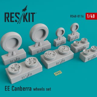 1/48 ResKit EE BAC/EE Canberra wheels set (designed to be used with A…