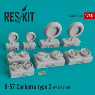 1/48 ResKit Martin B-57 Canberra type 2 wheels set (designed to be us…