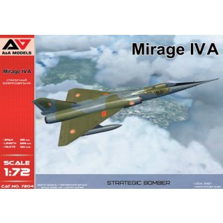 1/72 A & A Models Dassault Mirage IVA Strategic bomber (+ PE sheet, adhesiv…