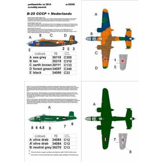 1/32 Profimodeller North American B-25J Michell CCCP + NL 1:32 for HKM kit B…