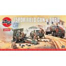 1:76 Airfix  25pdr Field Gun & Quad, Vintage Classics