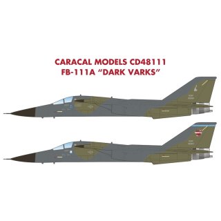 "1/48 Caracal Models General-Dynamics FB-111A ""Dark Varks"": Markings for Strat…"