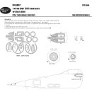 1:48 New Ware Mikoyan MiG-25RBF BASIC kabuki masks aircraft canopy, wheels, cam…