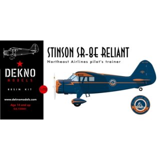 1/72 Dekno Stinson SR-8E Reliant Northeast Airlines pilot trainer. 1…