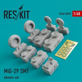 1/48 ResKit Mikoyan MiG-29 SMT wheels set (designed to be used with G…