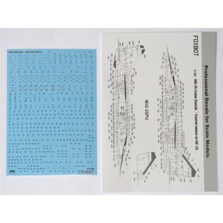 1/72 Foxbot Decals Stencils for Mikoyan MiG-25 for ICM, Condor, Hasegawa, Zv…