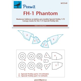 1:72 Peewit McDonnell FH-1 Phantom ( for  Special Hobby kits)