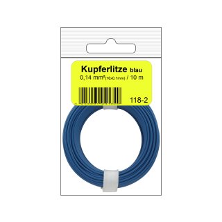 Single flex wire 0.14 / 10m blue / bag