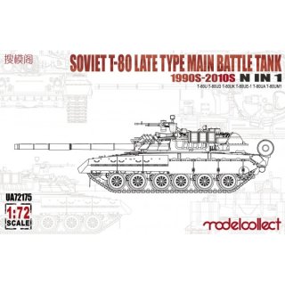 1/72 Modelcollect Soviet T-80 late  from 1990-2010 in1