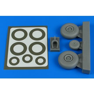 1:48 Do 217N wheels & paint masks - late B for ICM
