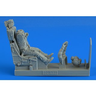 1:32 Aerobonus Modern German Luftwaffe Fighter Pilot with ejection seat for Loc…