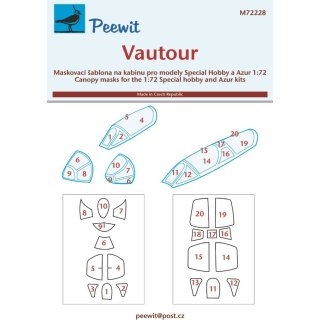 1:72 Peewit SNCASO SO.4050 Vautour IIB/IIN ( for  Azur and Special Hobby kits)