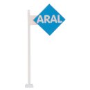 H0 ARAL-Schild mit LED-Beleuchtung