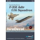 1/32 IsraDecal IAF Lockheed-Martin F-35I Adir 116 Sq