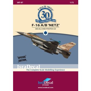 1/72 Isra Decal F-16 A/B NETZ Decals and CD
