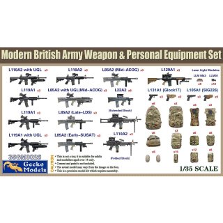1/35 Gecko Models Modern British Army Weapon & Equipment Set