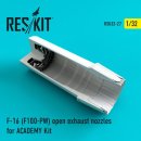1/32 ResKit F-16 (F100-PW) open exhaust nozzles for Academy