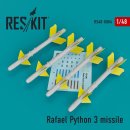 1/48 ResKit Rafael Rafael Python 3 missile (4 pcs) (IAI...