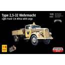 1/72 Attack Type 2,5-32 Wehrmacht Light Truck 1,5 t...